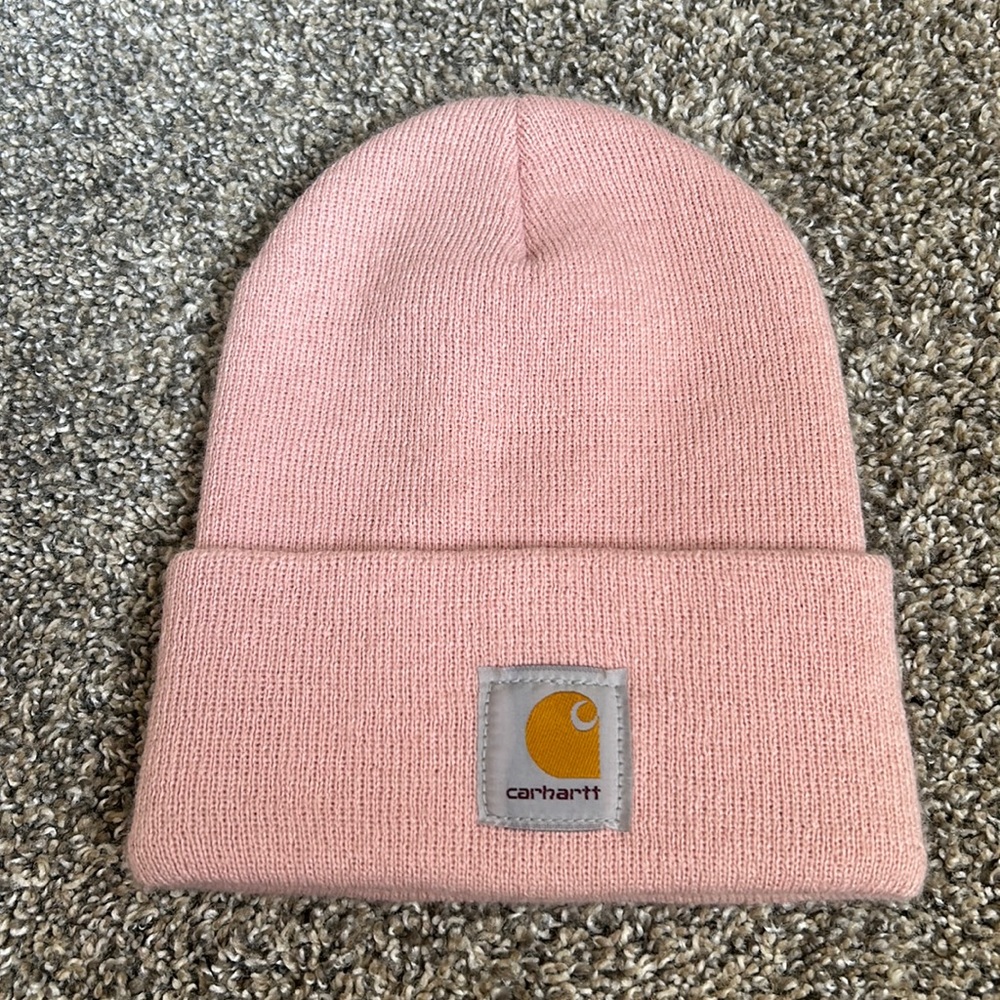Carhartt pink beanie